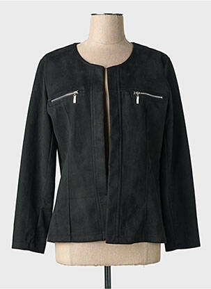 Veste casual col rond noir OLIVER JUNG femme