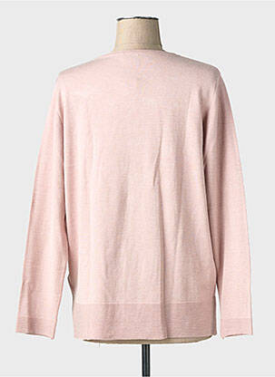 Pull col v manches longues rose BARBARA LEBEK femme