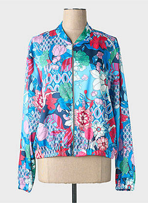 Blouson col col montant bleu TINTA STYLE femme