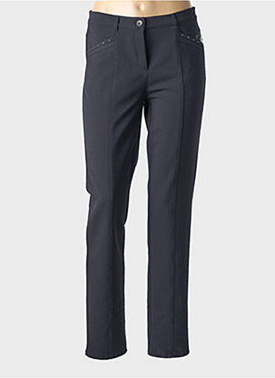 Pantalon slim taille normale taille normale noir FRANK WALDER femme