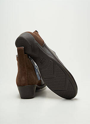 Bottines/boots cubain talon de 4 à 6cm marron TBS femme