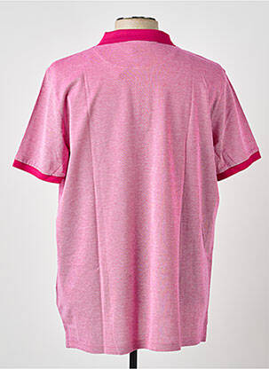Polo tissage chiné manches courtes rose MISE AU GREEN homme