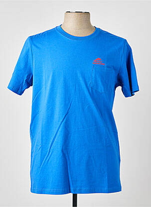 T-shirt coupe cintrée manches courtes bleu NEW ZEALAND AUCKLAND homme