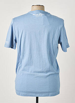 T-shirt coupe cintrée manches courtes bleu DELAHAYE homme