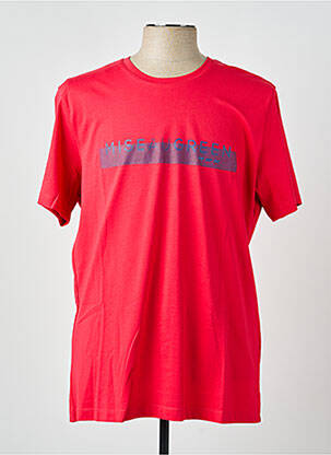 T-shirt coupe cintrée manches courtes rouge MISE AU GREEN homme