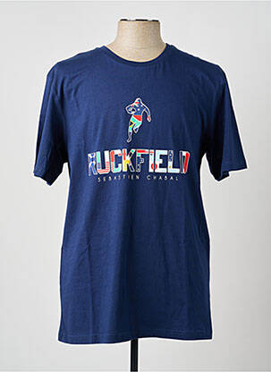 T-shirt coupe cintrée manches courtes bleu RUCKFIELD homme