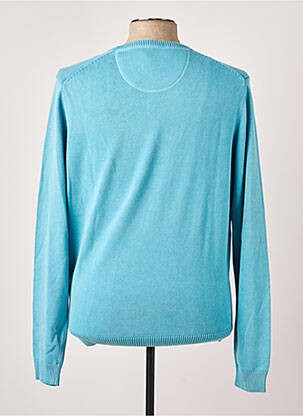 Pull stretch manches longues bleu FYNCH-HATTON homme