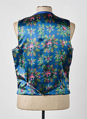 Gilet sans manche bi-matiére bleu MONSIEUR HECTOR homme