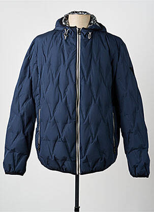 Doudoune poches a capuche bleu PIERRE CARDIN homme