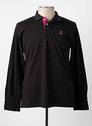 Polo manches longues manches longues noir ARISTOW homme