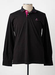 Polo manches longues manches longues noir ARISTOW homme