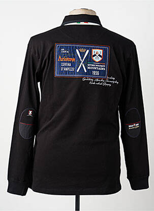 Polo manches longues manches longues noir ARISTOW homme
