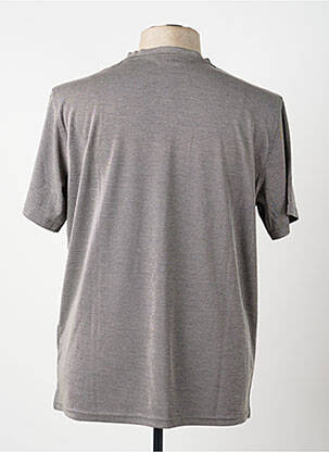 T-shirt tissage chiné manches courtes gris MISE AU GREEN homme