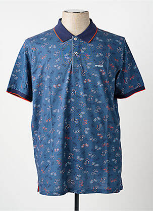 Polo stretch manches courtes bleu MISE AU GREEN homme
