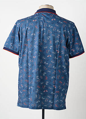 Polo stretch manches courtes bleu MISE AU GREEN homme