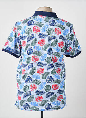 Polo stretch manches courtes bleu NEW ZEALAND AUCKLAND homme