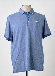 Polo stretch manches courtes bleu NEW ZEALAND AUCKLAND homme