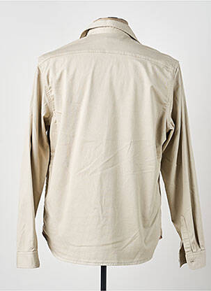 Veste casual fermeture boutonnée sur le devant beige BRUNO SAINT HILAIRE homme