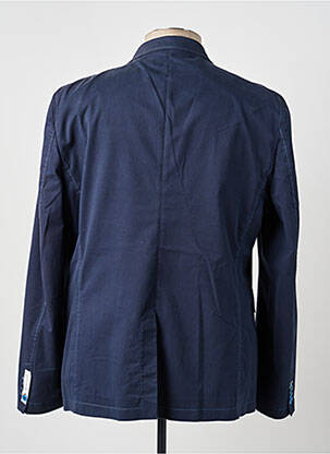 Blazer coupe cintrée bleu BRUNO SAINT HILAIRE homme
