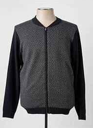 Gilet manches longues col v noir DELAHAYE homme