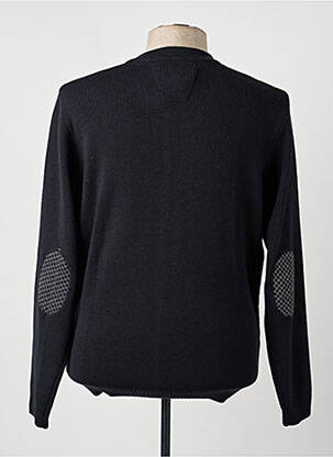 Gilet manches longues col v noir DELAHAYE homme