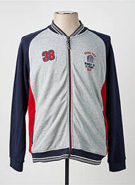 Veste casual resserrée sur le bas bleu DELAHAYE homme