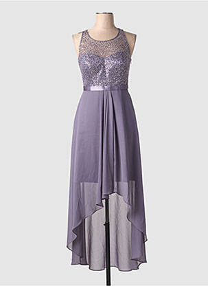 Robe longue sans manche sans manche violet VERA MONT femme