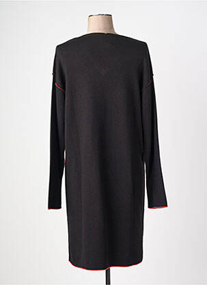 Robe pull col v manches longues noir LE PETIT BAIGNEUR femme