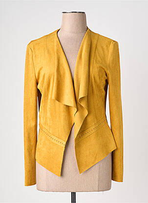 Veste chic col v jaune BETTY BARCLAY femme
