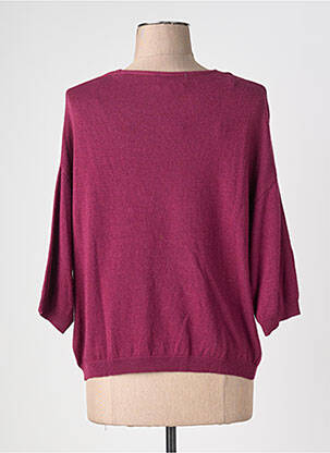 Pull col v manches 3/4 violet LE PETIT BAIGNEUR femme