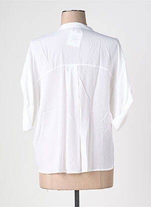 Chemisier manches courtes manches courtes blanc EVA KAYAN femme