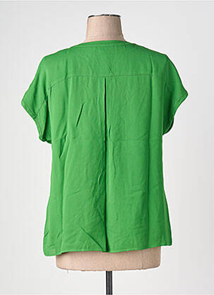 Blouse légère et transparente manches courtes vert GERRY WEBER femme