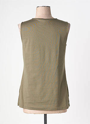 Top tissage jersey sans manche vert BETTY BARCLAY femme