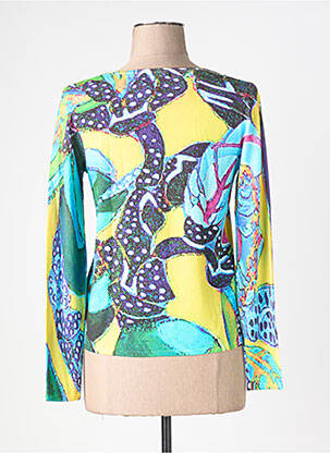 Pull coupe cintrée manches longues bleu OLIVIER PHILIPS femme