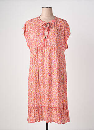 Robe mi-longue coupe fluide sans manche rouge EVA KAYAN femme