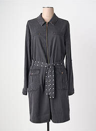 Robe mi-longue manches longues manches longues gris EVA KAYAN femme