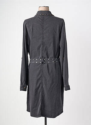 Robe mi-longue manches longues manches longues gris EVA KAYAN femme
