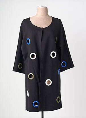Veste casual col rond noir JOSEPH RIBKOFF femme
