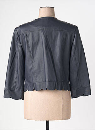 Veste casual col rond noir TAIFUN femme
