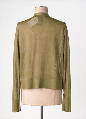 Gilet manches longues fermeture boutonnée sur le devant vert COMMA, femme