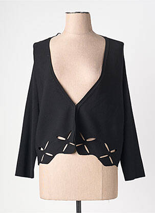 Gilet manches longues col v noir GERRY WEBER femme
