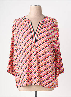 Blouse imprimé fantaisie manches longues rose BETTY BARCLAY femme