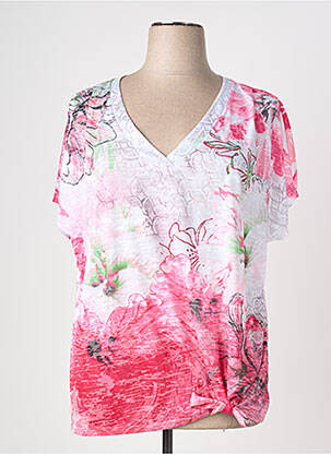 Top imprimé fantaisie manches courtes rose GERRY WEBER femme