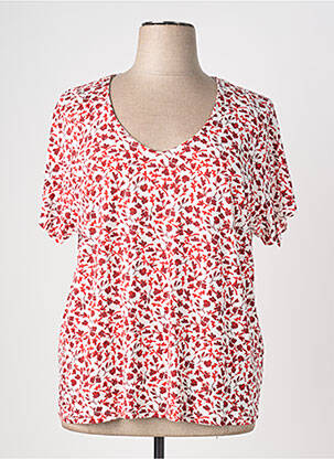 Top imprimé fantaisie manches courtes rouge GERRY WEBER femme