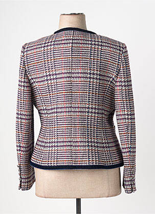 Veste casual col rond bleu BARILOCHE femme