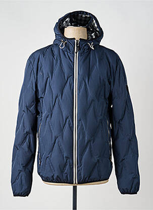 Doudoune poches a capuche bleu PIERRE CARDIN homme