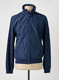 Blouson tissage imperméable bleu SEA BARRIER homme