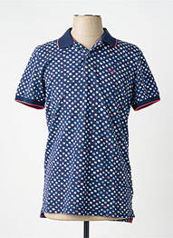 Polo stretch manches courtes bleu NEW ZEALAND AUCKLAND homme