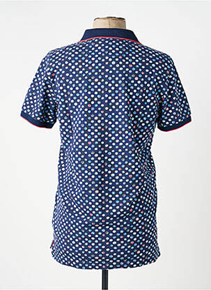 Polo stretch manches courtes bleu NEW ZEALAND AUCKLAND homme