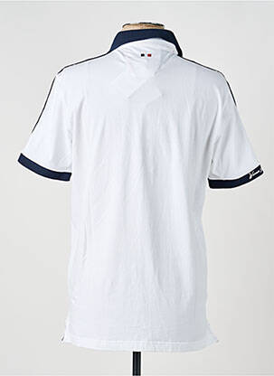 Polo tissage jersey manches courtes blanc DELAHAYE homme